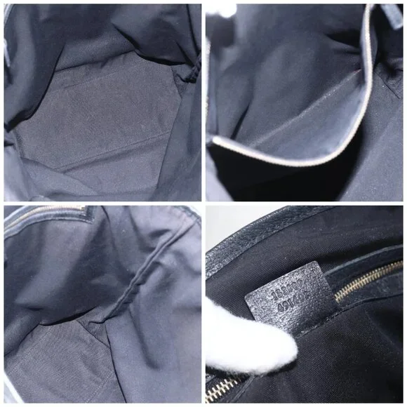 GUCCI GG Canvas Tote Bag Black Gold - Picture 15 of 16